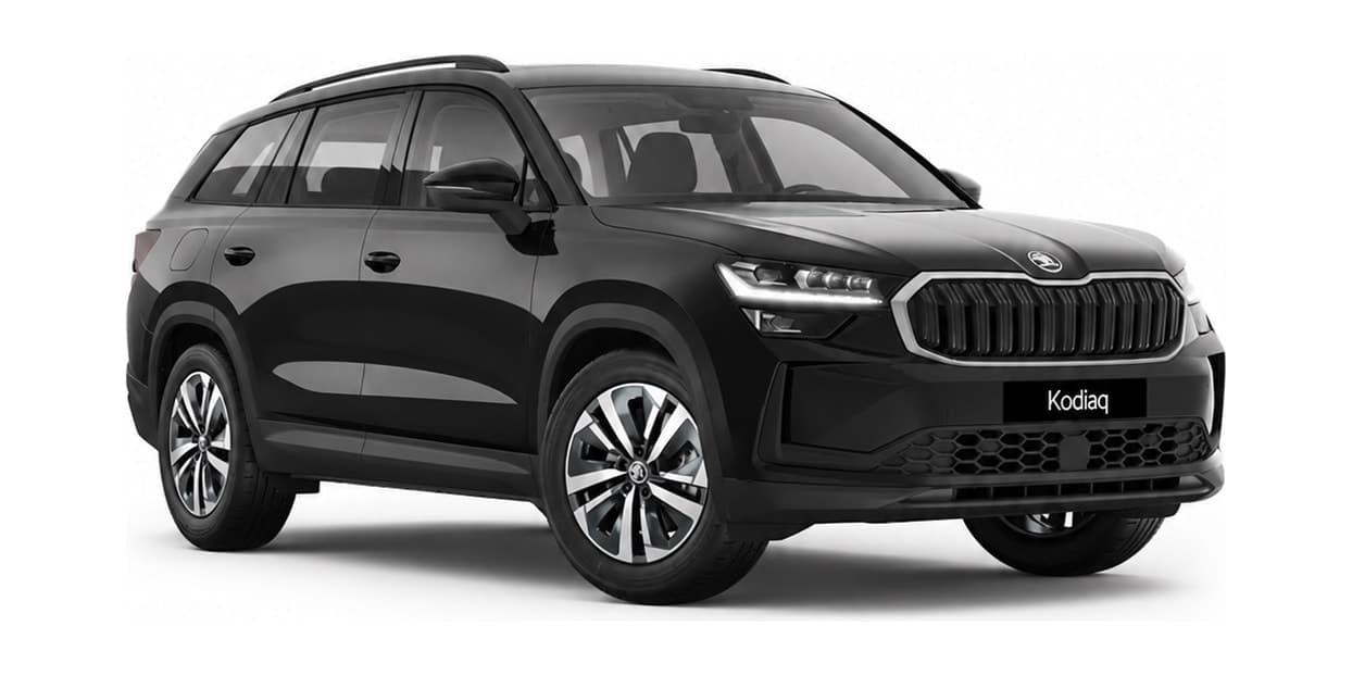 Škoda Kodiaq noir vu de trois quarts avant